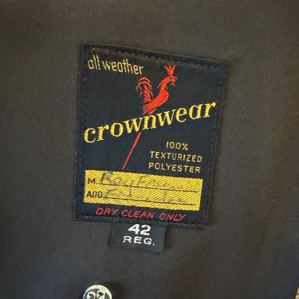 Vintage Crownwear Brown All Weather Coat 42R‎ Zip Out Liner Plaid Lined Overcoat